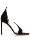 Francesco Russo Sandali In Camoscio In Black