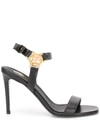 BALMAIN 105MM LOGO SANDALS