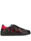 Valentino Garavani Vltn Open Sneakers In Black/red