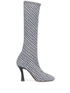 NEOUS KNEE HIGH CHECKED BOOTS