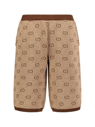 Gucci Kids Shorts For Boys In Brown