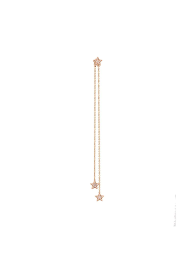Alinka 18kt Rose Gold Stasia Diamond Chain Drop Earring In Metallic