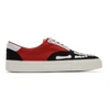 Amiri Skel Toe Leather-trimmed Colour-block Canvas Sneakers In Brw
