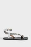 ISABEL MARANT Ermony Metallic-Accent Sandals,823273