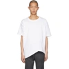 BOTTEGA VENETA WHITE ASYMMETRIC T-SHIRT