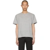 BOTTEGA VENETA GREY EMBROIDERED LOGO T-SHIRT