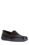 Geox Devan Water Resistant Driving Shoe In Dark Brown