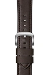 SHINOLA RAIL ROAD LEATHER APPLE WATCH STRAP,S1120172884