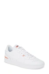 Nike Women's Court Low-top Sneakers In White/ Team Orange/ White