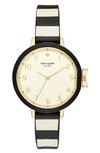 KATE SPADE PARK ROW SILICONE STRAP WATCH, 34MM,KSW1352