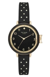 KATE SPADE PARK ROW SILICONE STRAP WATCH, 34MM,KSW1352
