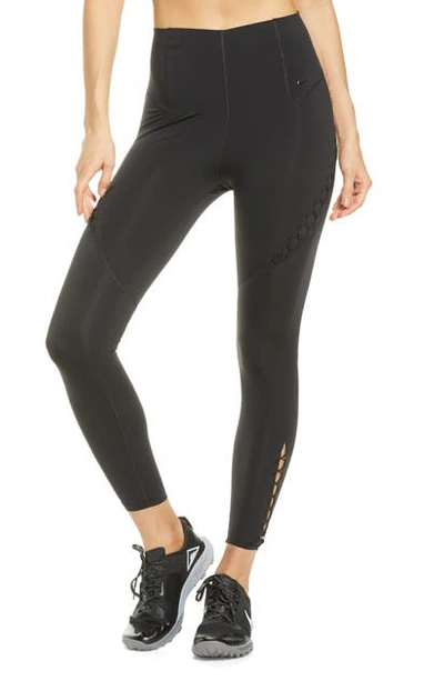 Nike Boutique Bungee Detail Training Tights In Black/ Clear