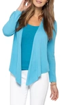 Nic + Zoe Four-way Cardigan In Deep Turquoise