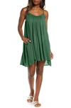 Elan Cover-up Slipdress In Olive