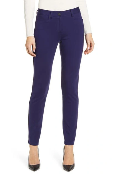 Anne Klein Fly Front Leggings In Distant Mountain