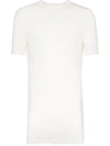 Rick Owens Long-line Relaxed T-shirt In Weiss