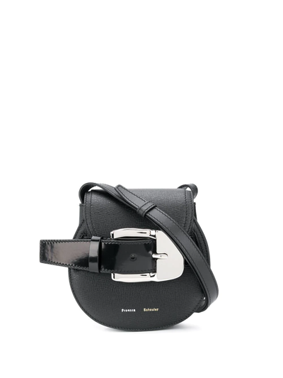 Proenza Schouler Buckle Mini Crossbody Bag In Black