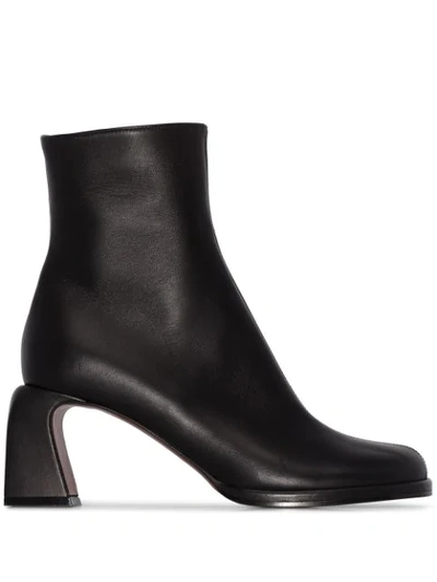 Manu Atelier Black Chae 65 Leather Ankle Boots