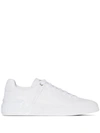 Balmain B-court Leather Sneakers In White