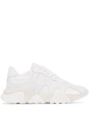 Versace 50mm Leather Squalo Sneakers In White