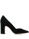 Loeffler Randall Women's Paulina Block-heel Suede Pumps In Black