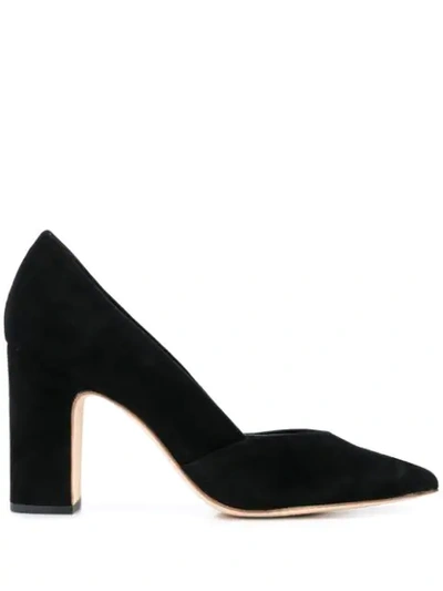 Loeffler Randall Women's Paulina Block-heel Suede Pumps In Black