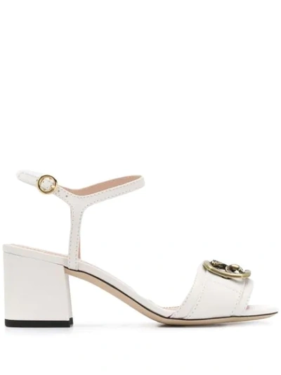 Etro Pegaso Mid-length Sandals In White