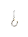 True Rocks Horseshoe Hoop Earring In Silver