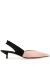 EMPORIO ARMANI SLING-BACK POINTED PUMPS