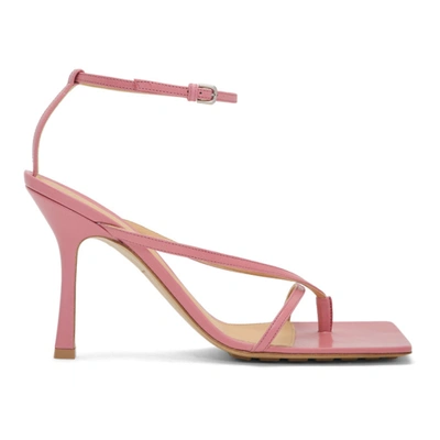 Bottega Veneta Stretch 90mm Leather Sandals In Fuchsia