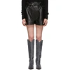 ISABEL MARANT BLACK LEATHER XIKE SHORTS