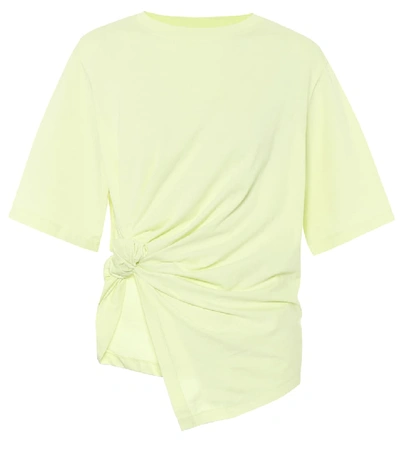 See By Chloé See By Chloe Asymmetric Knot Tee In Young Green