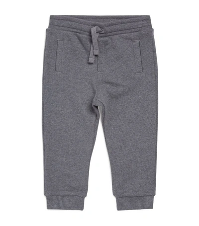 Dolce & Gabbana Babies' Dg Patch Track Pants In Grey