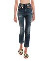 DOLCE & GABBANA EMBELLISHED CROPPED JEANS,PROD227580095