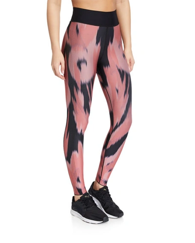 Ultracor Nautilus Ultra High-waist Athletic Leggings In Coral Print