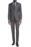 CANALI SIENA SOFT CLASSIC FIT GLEN PLAID WOOL SUIT,BF00070119L1329037Z1