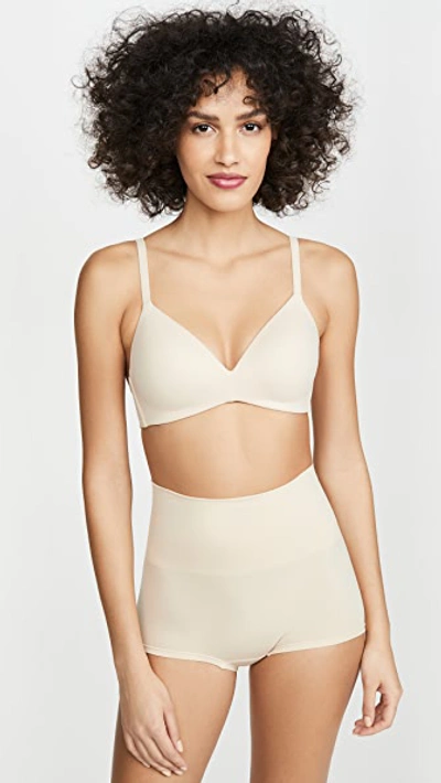 WACOAL HOW PERFECT WIRE FREE BRA NATURAL NUDE,WACOA30014