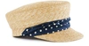 MAISON MICHEL ABBY HAT,1108009002/NATURAL/NAVY