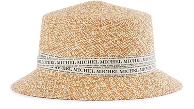 Maison Michel Henrietta Hat In Natural/camel