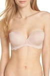 On Gossamer Beautifully Basic Strapless Multi-way Bra In Champagne