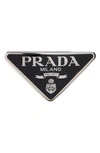 Prada Signature Logo Barrette In Nero