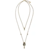 ALEXANDER MCQUEEN ALEXANDER MCQUEEN GOLD BEETLE NECKLACE