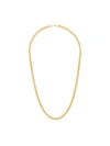 TOM WOOD GOLD-PLATED STERLING SILVER CURB CHAIN NECKLACE