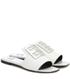 GIVENCHY 4G LEATHER SLIDES,P00432048