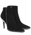 JIMMY CHOO BRECKEN 100 EMBELLISHED SUEDE ANKLE BOOTS,P00433374