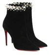CHRISTIAN LOUBOUTIN FIRMAMMA 100 SUEDE ANKLE BOOTS,P00433939