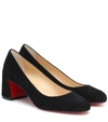 Christian Louboutin Miss Sab 55 Patent-leather Pumps In Black