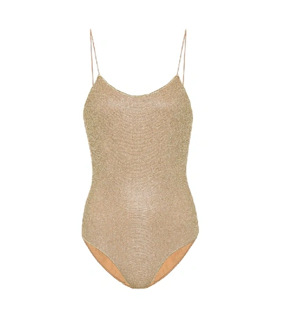 Oseree Oséree Lumière Swimsuit In Gold