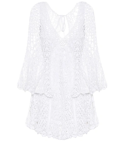 Anna Kosturova Chloé Crochet-cotton Minidress In White