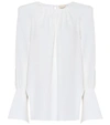 KHAITE KIRSTY CRÊPE BLOUSE,P00445963